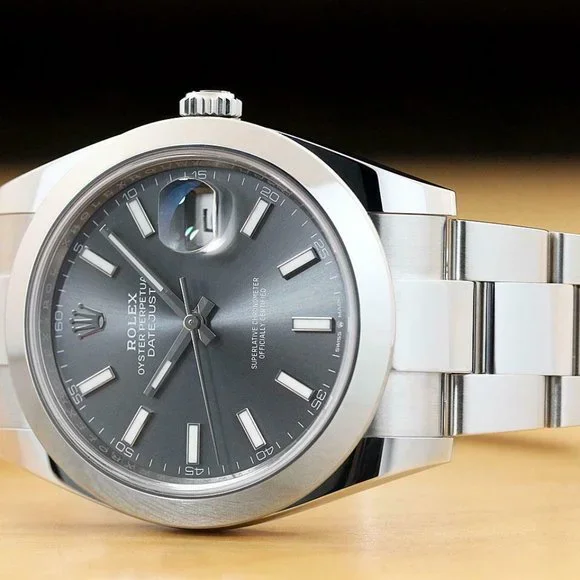 2020 Men's Rolex 41mm Gray Watch w/ box + paper - Picture 5 of 9